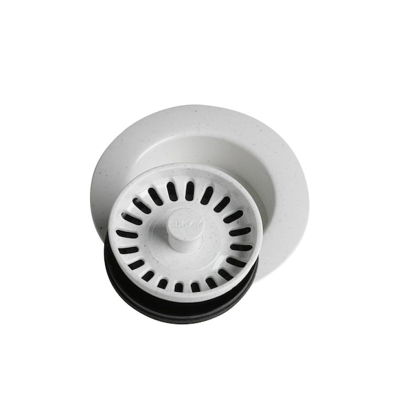 Drain Fitting 3-1/2 White Wh